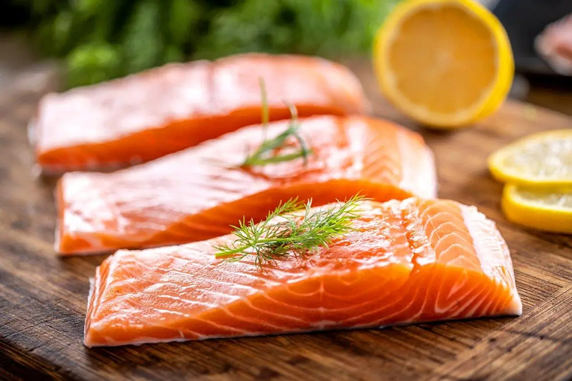 Fresh Norwegian salmon