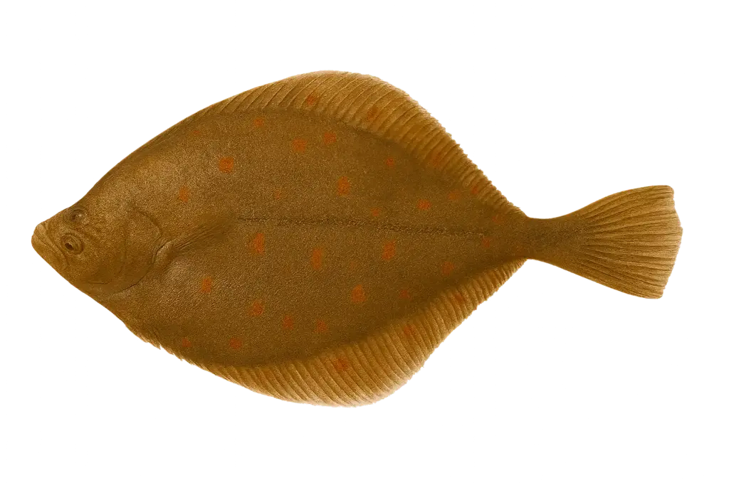 Fresh plaice flatfish (500-800g)