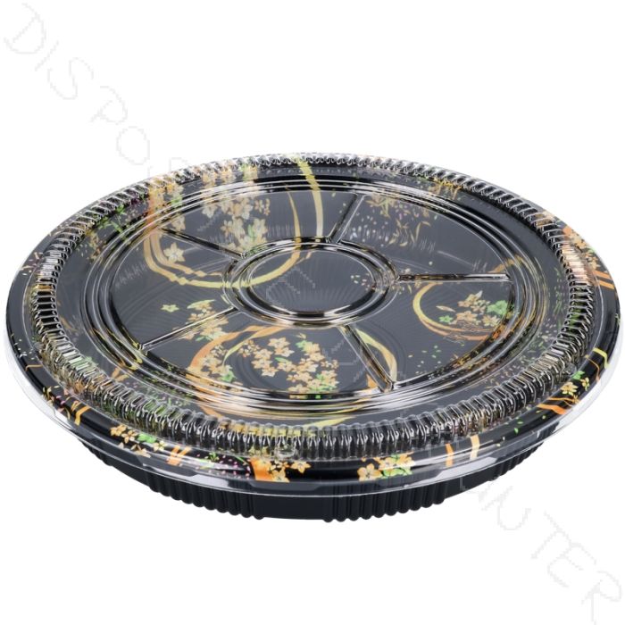 Sushi tray round 31 - box (100 pieces-321x321x48mm)
