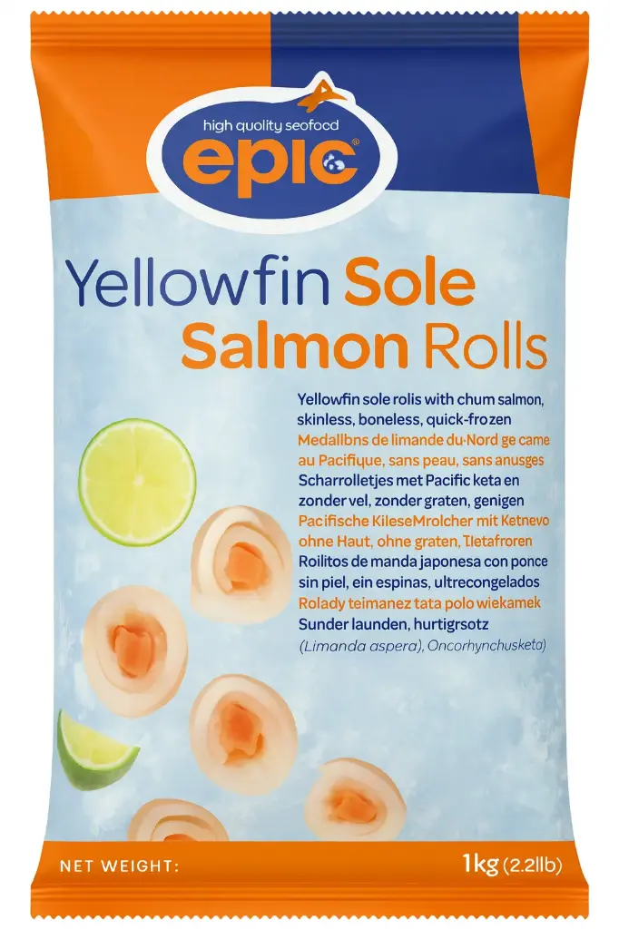 Epic Tongrolletjes met zalm 40/60 (1kg)