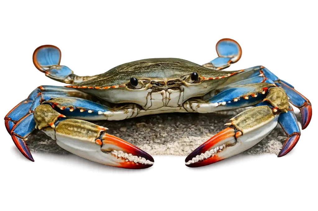 Fresh blue swimming crab