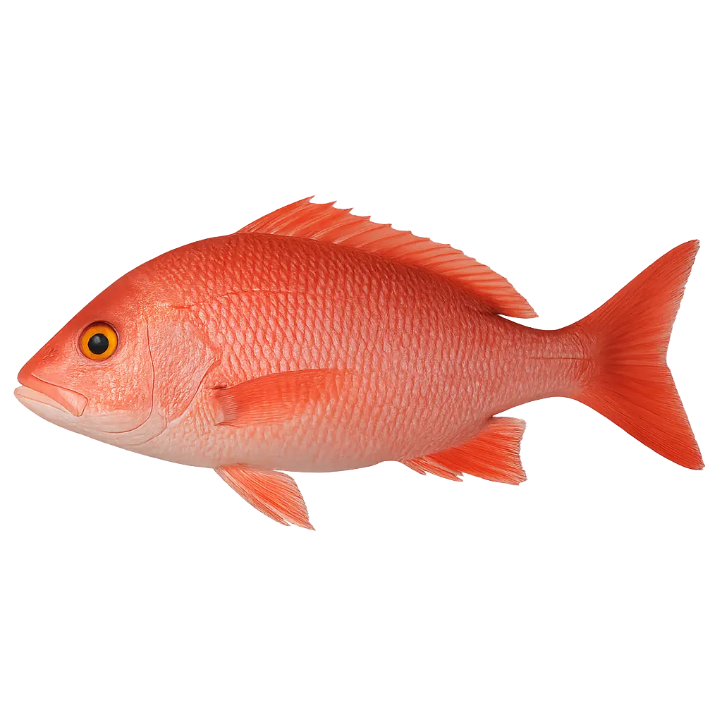 Fresh red snapper (exotic fish)