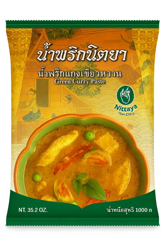 Nittaya green curry paste (1kg)