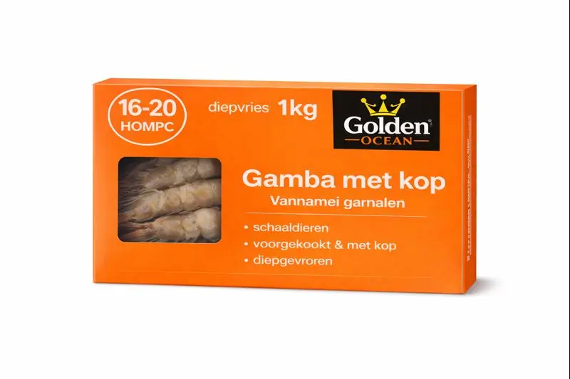 Golden ocean gamba 16/20 hoso - 80% (1KG) 