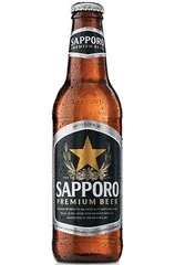 Sapporo premium bier fles (330 ml)