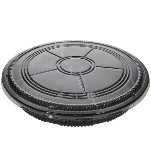 Sushi tray round 37 - box (100 pieces- 376x376x48mm)