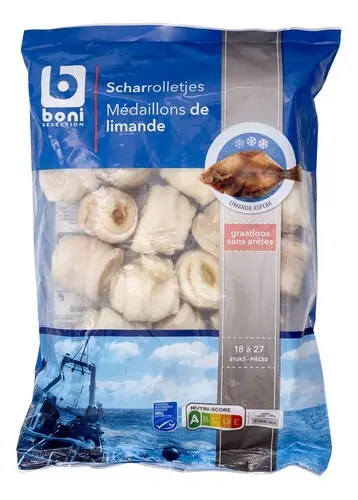 Multi-Fish Sole fillet Rolls 40/60 (1kg)