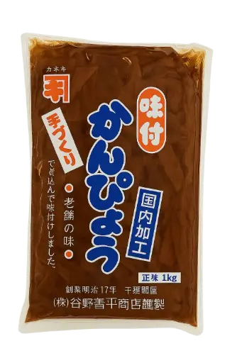 kanpyō - Ingelegde kalebas streepjes gekruid (1kg)