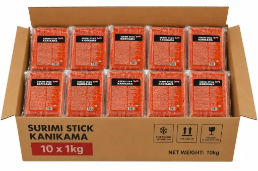 Wism. FRZ surimi krabstok18cm - doos (10x1kg)